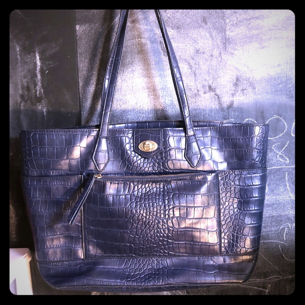 Large Navy Blue Tote